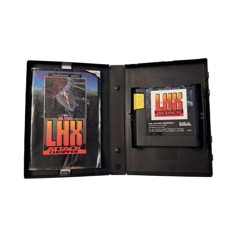 LHX Attack Chopper Sega Genesis 1992 Electronic Arts CIB‎ With Manual